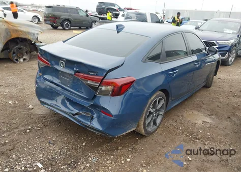 2026 Honda Civic Hybrid Sport/Sport Touring z USA, uszkodzony, nr VIN 2HGFE4F88TH305831